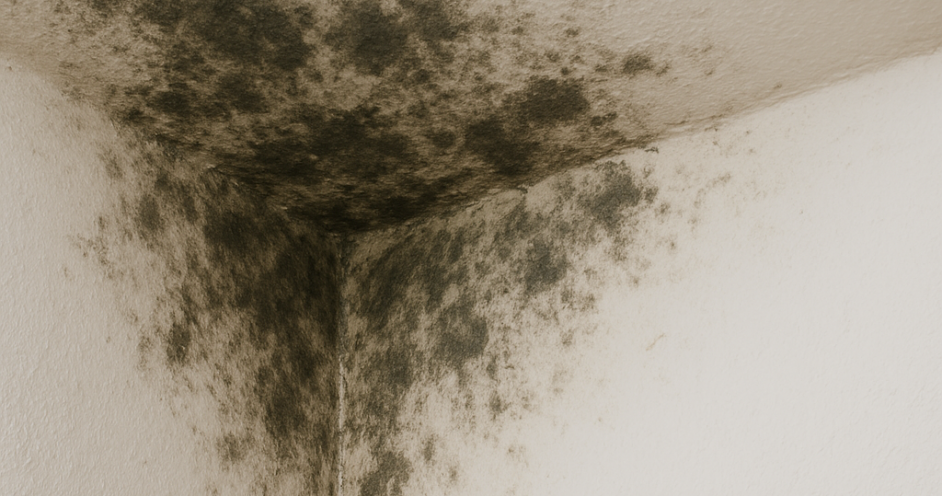 איך לנקות עובש בתקרה