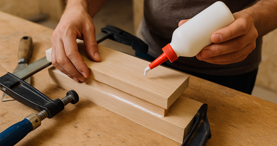 איך להשתמש בדבק לעץ