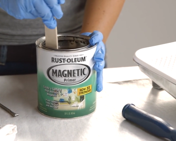 איך לצבוע עם צבע מגנטי?