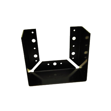 תושבת קיר מכופפת 185 שחור 20*20