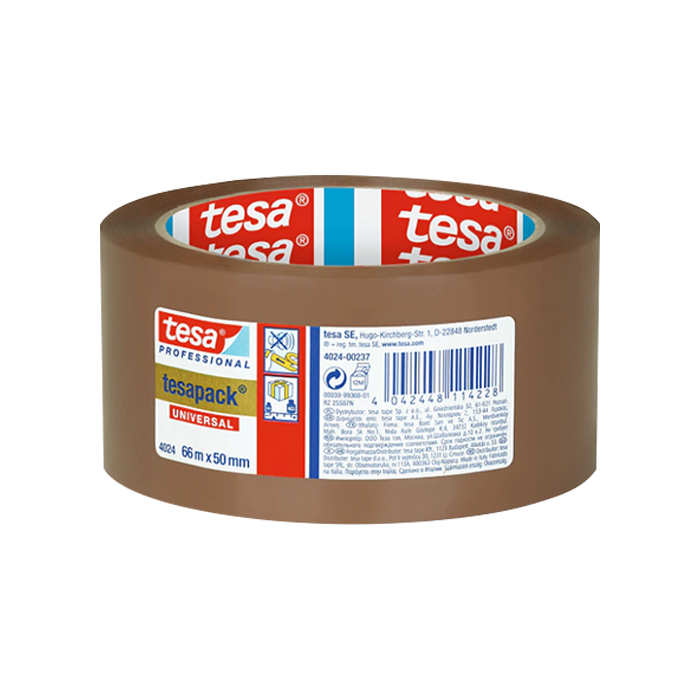 סרט אריזה מפוליפרופילן 4024 Tesa שקוף רוחב 50 מ"מ, אורך 66 מטר