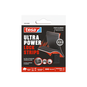 Tesa 55234 זוג רצועות נעילה דביקות שחור 50 מ"מ על 25 מ"מ