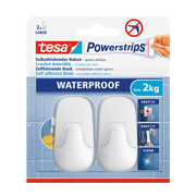 Tesa 59781 זוג ווים לבנים עמידים למים לבן 1 יחידה