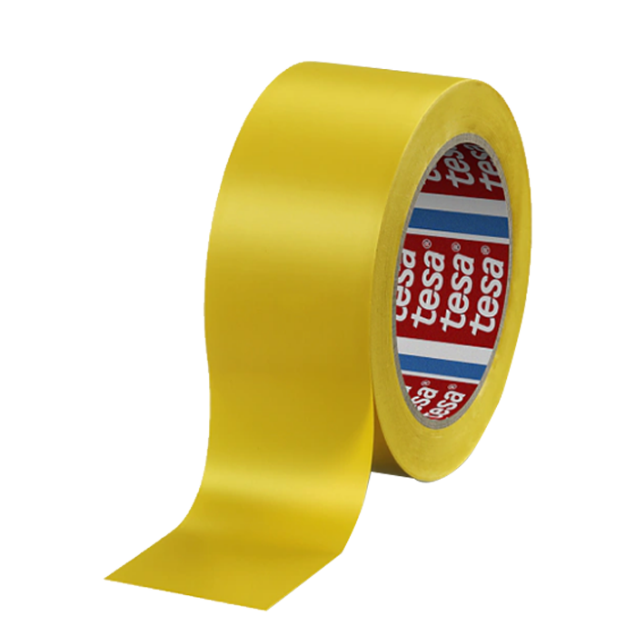 סרט סימון רצפות פלקס 60760 Tesa צהוב רוחב 50 מ"מ, אורך 33 מטר