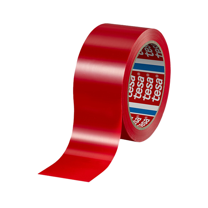 סרט אריזה אדום pvc לקרטונים 4104 Tesa אדום רוחב 19 מ"מ, אורך 66 מטר