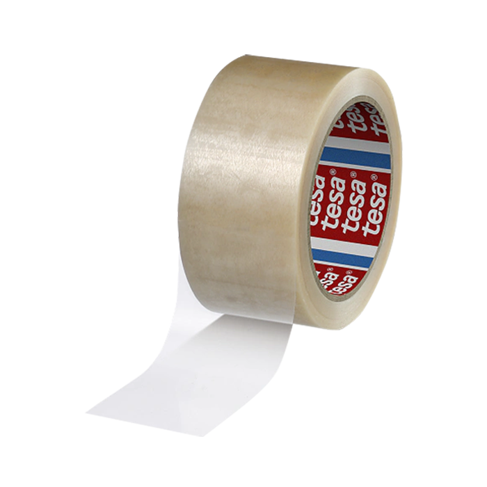 סרט אריזה PVC חד צדדי Tesa 4120 שקוף רוחב 50 מ"מ אורך 50 מטר