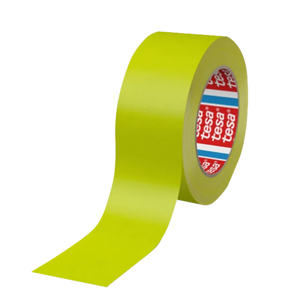 סרט גפה פלורסנטי 4671 Tesa צהוב רוחב 25 מ"מ, אורך 25 מטר