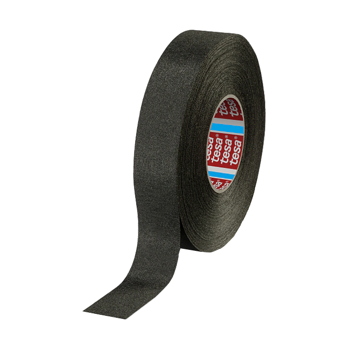 סרט בד לליפוף רתמות Tesa 51036 שחור רוחב 19 מ"מ אורך 50 מטר