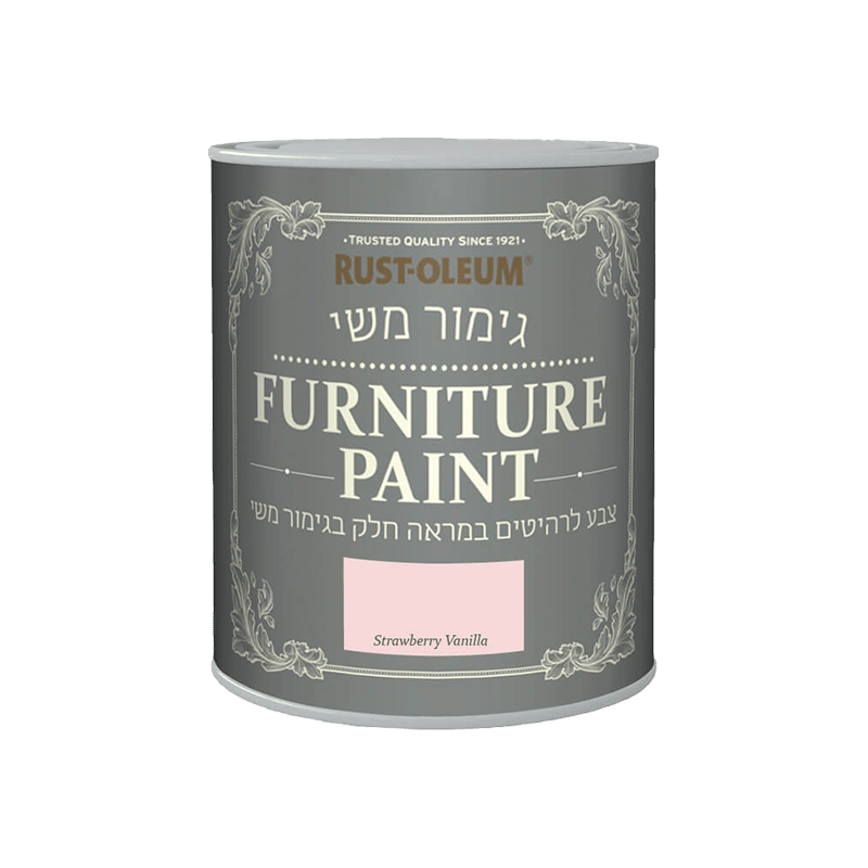 צבע לרהיטים בגימור משי Strawberry Vanilla 750 מ״ל