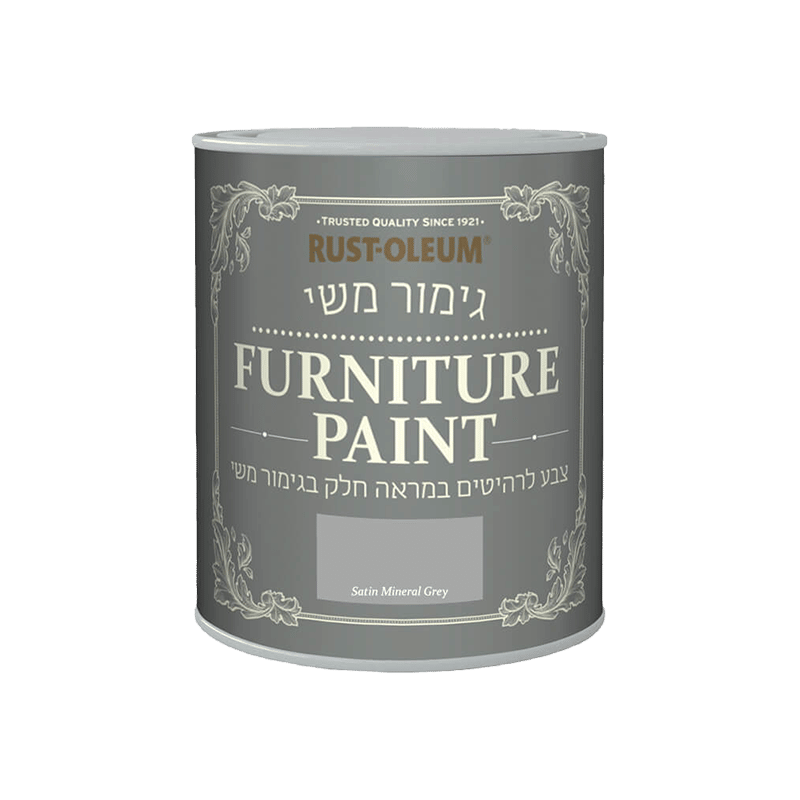 צבע לרהיטים בגימור משי Mineral Grey 750 מ״ל