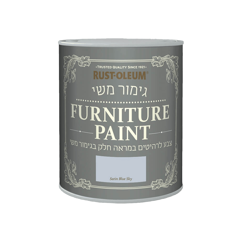 צבע לרהיטים בגימור משי Blue Sky 750 מ״ל