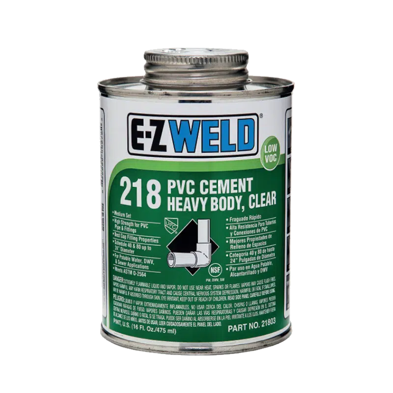 דבק סמיך לצנרת PVC שקוף 500 גרם