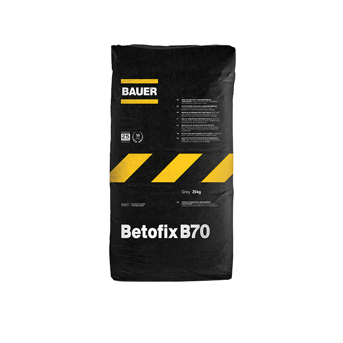 צמנט פולימרי בחוזק גבוה Betofix B70 אפור 25 ק"ג