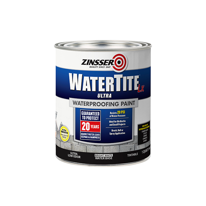 חומר איטום שלילי WATERTITE לקירות חיצוניים ופנימיים לבן בסיס מים 946 מ"ל