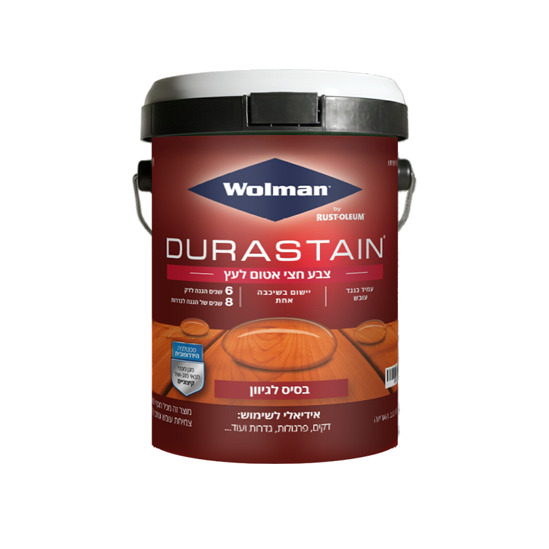 צבע לעץ חצי שקוף Durastain על בסיס מים 946 מ"ל