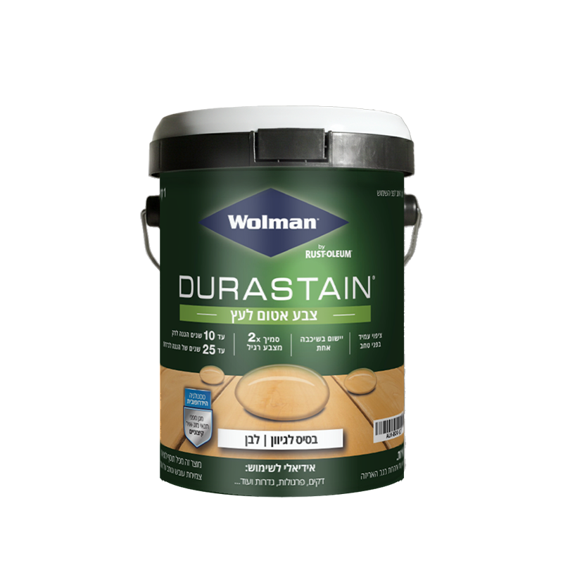 צבע אטום לעץ - Durastain על בסיס מים 946 מ"ל