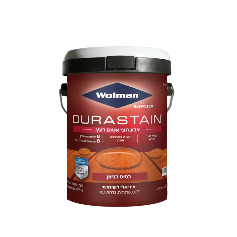 צבע לעץ חצי שקוף Durastain על בסיס מים
