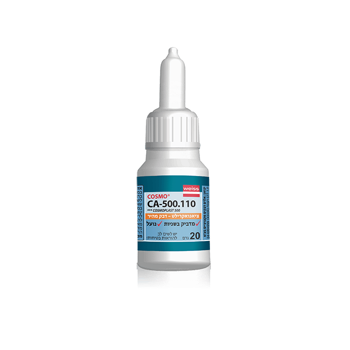 דבק מהיר - ציאנואקרילט CA-500.110 שקוף 20 גרם