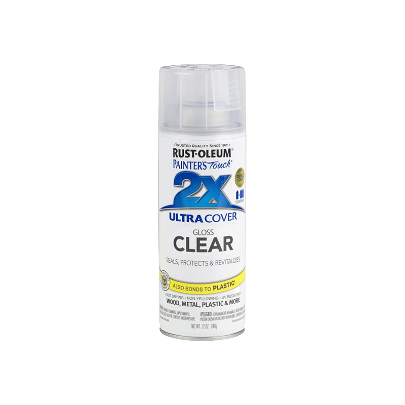 ספריי לכה 2X שקוף מבריק 340 גרם