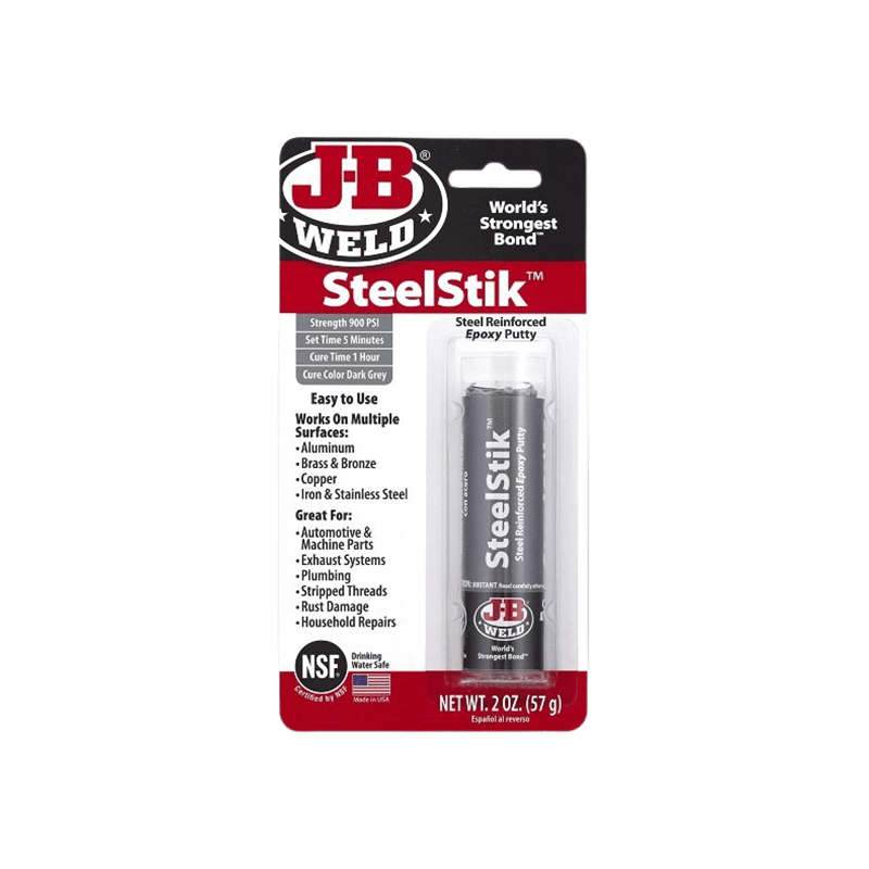 פלסטלינה אפוקסית מחוזקת פלדה למתכת אפור 57 גרם