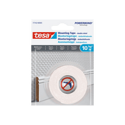 סרט דבק דו צדדי חזק לטפט וגבס 77742 Tesa לבן אורך 1.5 מטר, עובי 19 מ"מ