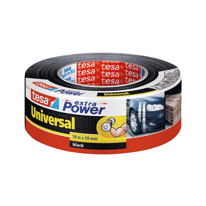 איזולירבנד חבלה מחוזק סיבים Tesa XP 56388 שחור רוחב 50 מ"מ, אורך 25 מטר