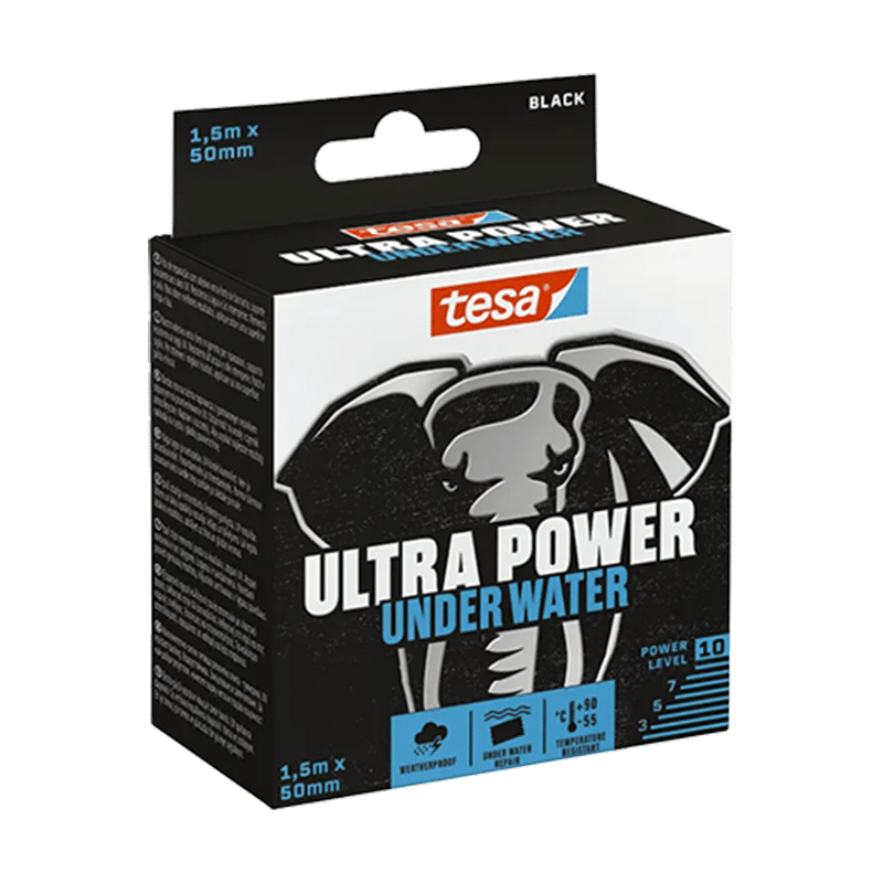 סרט תיקון מתחת למים Tesa 56491 שחור רוחב 50 מ"מ אורך 1.5 מטר
